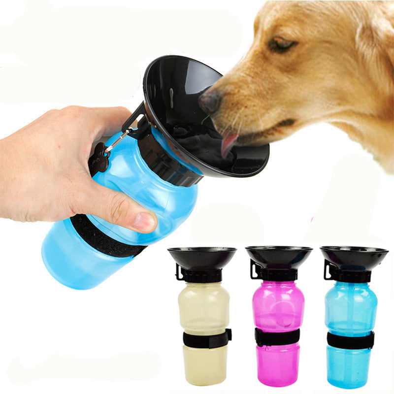 Portable Dog Water Bottle – Leak-Proof Travel Bowl for Walks & Hikes