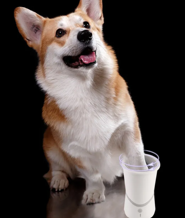 Portable Pet Paw Washer Cup – Electric Cleaning for Dogs & Cats