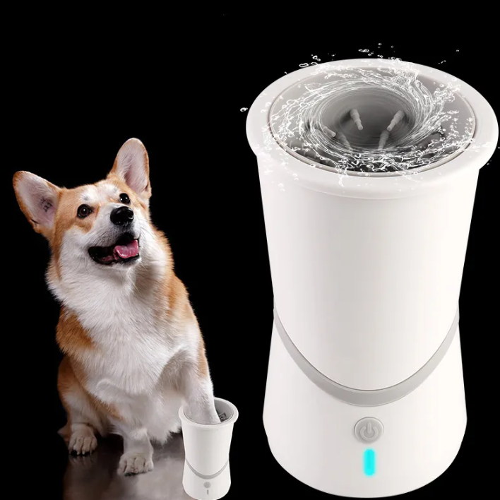 Portable Pet Paw Washer Cup – Electric Cleaning for Dogs & Cats